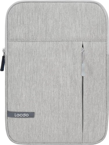 Lacdo iPad Mini 7 Sleeve, iPad Mini Case Bag Tablet Sleeve Case for iPad Mini 7 Samsung Galaxy Tab A7 Lite 8.7"  Galaxy Tab A 8.0" Protective Tablet Bag Water Repellent Gray