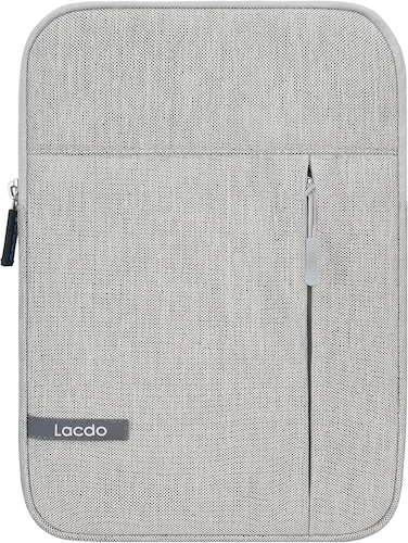 Lacdo Tablet Sleeve Case for 11 inch iPad A16  11 inch iPad Pro M5 M4  11 inch iPad Air M3 M2  10.9" iPad ipad Air  10.2" iPad  10.5" iPad Pro  Samsung Galaxy Tab A9+ Protective Bag Gray