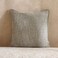 Home Herringbone Cushion 50x50cm - Green