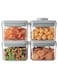 4 Pieces 320ml BPA-Free Airtight Storage Container Set for Pantry Organization and Food Storage