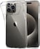 Muzz Crystal Clear Case for iPhone 15 Pro Max, Silicone, TPU Material, Ultra Thin, Transparent (iPhone 15 Pro Max)