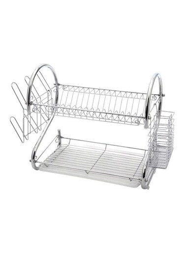 Dish Drying Rack Silver 16.5x10x15inch
