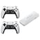 GameStick M22 Retro Game Console with 2 Wireless Controllers, White, Supports 3D and PSP Emulators