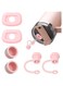 BananaHome 6pcs Silicone Spill Stopper Set,Compatible with Stanley Cup1.0&amp;2.0 40oz/ 30oz,Tumbler Accessories,Including Straw Cover Cap,Square Spill Stopper and Round Leak Stopper (Pink（6pcs）)