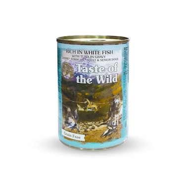Taste of the Wild Rich In White Fish With Tuna In Gravy For Adult And Senior Dogs - 390g