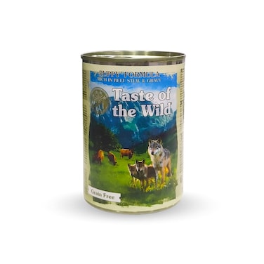 Taste of the Wild Puppy Formula Rich In Beef Stew &amp; Gravy - 390g