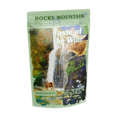 Taste of the Wild Cat Food Taste of the Wild Rocky Mountain Cat Pouch Chunks in Gravy 85g &ndash; Wet Cat Food