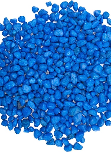 2kg Decorative Natural Blue Stones for Aquarium Gravel Vase Fillers and Fairy Garden Lawn