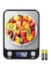 SKY-TOUCH Digital Kitchen Scale, Multifunction Food Scale With LCD Display Stainless Steel Platform, Ultra Slim,Tare Function, High Accuracy Food Scale (Batteries Included)