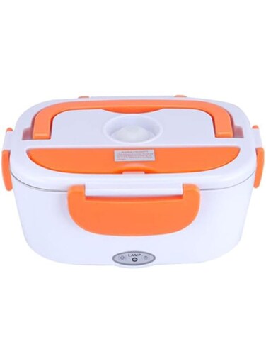 Dubai Gallery Multi-Functional Electric Heating Lunch Box With Removable Container Orange/White AMZ-N33428261A