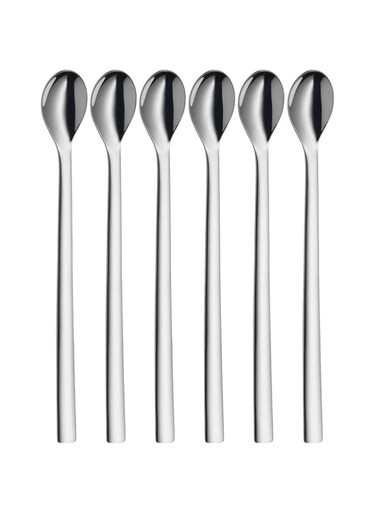 Wmf Nuova Long Drink Spoon Set, Silver, Wm-12-9140-6046, 6 Pieces