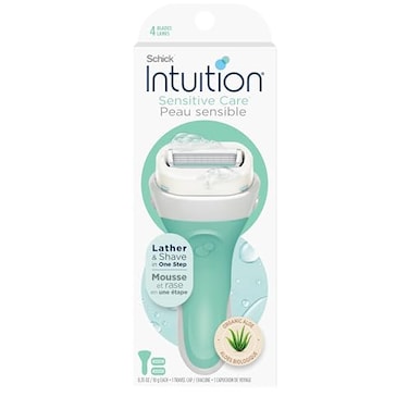 Intuition Schick Sensitive Care Razor For Women With 2 Moisturizing Razor Blade Refills With Natural Aloe