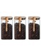 Glass Storage Jar with Bamboo Lids and bamboo Spoon,Set of 3 Airtight Food Jars Kitchen Food Storage Containers with Scoop For Serving Tea, Coffee, Flour, Sugar, Candy, Cookie, Spice (Large:1200ml)