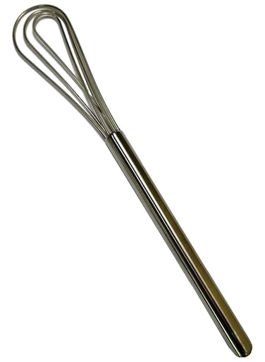 11&acirc;&euro; Long Handle Silver Stainless-Steel Espresso Flat Whisk &acirc;&euro;&ldquo; Premium Quality Barista Tool for Clump-Free Mixing, Perfect for Espresso Making, essential for coffee whisking, barista tools, and coffee shop essentials.