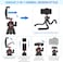 ULANZI Phone Tripod MT-33 iPhone Flexible Tripod Octopus Tripod 360 Rotating w Cold Shoe Mount Phone Holder for Filming for iPhone 14 13 12 11 Pro Max and Small Cameras
