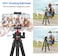 ULANZI Phone Tripod MT-33 iPhone Flexible Tripod Octopus Tripod 360 Rotating w Cold Shoe Mount Phone Holder for Filming for iPhone 14 13 12 11 Pro Max and Small Cameras
