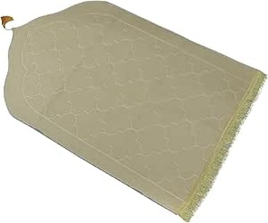 Home Dwell Prayer Mat 70 x 110 cm with Tasbeeh - Premium Soft Islamic Prayer Rug for Men & Women   Perfect for Daily Use & Gift