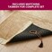 Home Dwell Prayer Mat 80 x 120 cm with Tasbeeh - Large Islamic Prayer Rug with Tasbeeh for Men & Women   Ideal for Comfortable Prayers