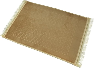 Home Dwell Prayer Mat 80 x 120 cm with Tasbeeh - Large Islamic Prayer Rug with Tasbeeh for Men & Women   Ideal for Comfortable Prayers