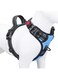 PHOEPET No Pull Dog Harness Reflective Adjustable Vest with a Training Handle, Name ID Pocket, 2 Metal Leash Hooks, 3 Snap Buckles [Easy to Put on &amp; Take Off](M, Baby Blue)