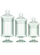 Glass Cookie Jars - 700ml/1300ml/1800ml, Glass Food Storage Jars Containers, High Borosilicate Glass Cookies Jars, Kitchen Canisters for Coffee, Flour, Sugar, Candy, Cookie