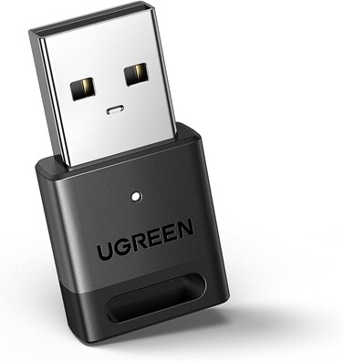 UGREEN Bluetooth 5.3 Adapter for PC, Plug and Play Dongle USB Bluetooth Receiver &amp; Transmitter for Windows 11/10/8.1, Laptop, Keyboard, Mouse, Speaker, Headphone