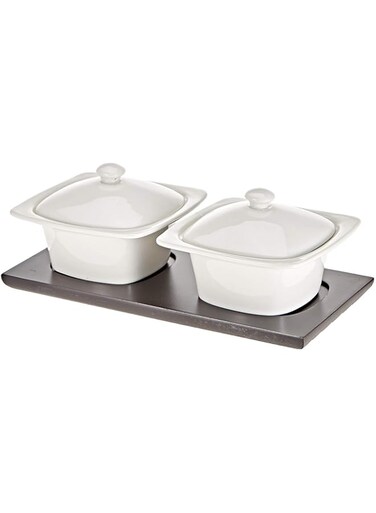 Symphony Doublet Serving Set,White