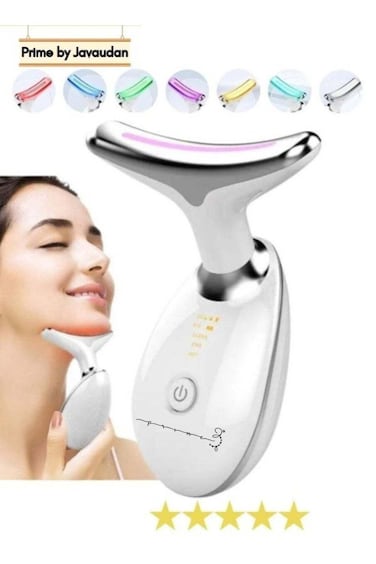 Premium 7 Color Face Massager Beauty Machine, Double Chin Therapy Facial Lifting Vibration Neck Firm