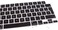 EU/UK Layout Spanish language Silicone Keyboard Cover Compatible with MacBook New Air 13.6" &amp; 15.3" M3/M2 &amp; MacBook New Pro 14.2" &amp; 16.2" M4/M3/M2/M1 Release 2024/2023/2022/2021" Black