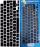 EU/UK Layout Spanish language Silicone Keyboard Cover Compatible with MacBook New Air 13.6" &amp; 15.3" M3/M2 &amp; MacBook New Pro 14.2" &amp; 16.2" M4/M3/M2/M1 Release 2024/2023/2022/2021" Black