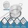 Tea Strainer with Handle - Stainless Steel Fine Mesh Mini Cocktail Strainer for Tea, Herbs, Coffee &amp; Drinks" Silver