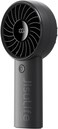 JISULIFE Handheld Fan Life4, Upgraded Portable Fan with Powerful Wind, USB Rechargeable Mini Hand Fan with Digital Display,3600mAh Battery, 5 Wind Speeds, Ideal for Travel/School/Eyelash-Black