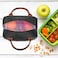 MahMir Insulated Lunch Bag for Men Women Kids with Strap Handles, Wide Open Easy to Clean Insulated Lunch Bag Box for Office Work School Picnic Travel, Leakproof Thermal Cooler Insulated Lunch (Black)