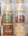 Honey Bee 3 Liter Multipurpose Airtight Round Glass with Bamboo Lid For Kitchen &amp; Pantry