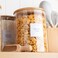 Honey Bee 3 Liter Multipurpose Airtight Round Glass with Bamboo Lid For Kitchen &amp; Pantry