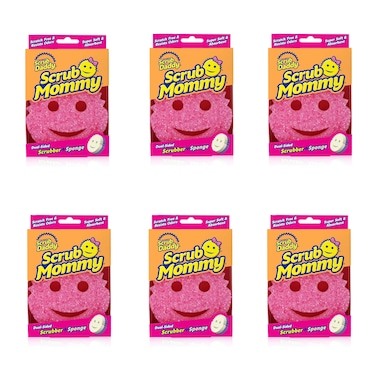 Scrub Daddy Scrub Mommy Variety Pack - Scratch-Free Multipurpose Dish Sponge - BPA Free &amp; Made with Polymer Foam - Stain, Mold &amp; Odor Resistant Kitchen Sponge (6 Count)