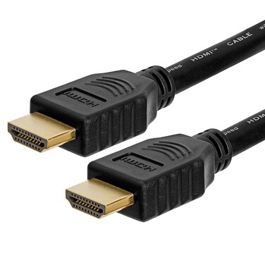 HDMI Cable 5 Meters PVC Gold plated connector, PVC Cable Black Color PC