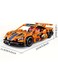High-Quality DIY Sports Car Building Blocks Kit - Educational Engineering Toy for Youngsters, Orange/Mixed/Clear/Black ( 428 Pcs Blocks)