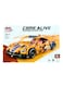 High-Quality DIY Sports Car Building Blocks Kit - Educational Engineering Toy for Youngsters, Orange/Mixed/Clear/Black ( 428 Pcs Blocks)