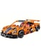 High-Quality DIY Sports Car Building Blocks Kit - Educational Engineering Toy for Youngsters, Orange/Mixed/Clear/Black ( 428 Pcs Blocks)