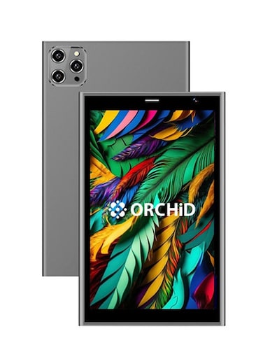ORCHiD-830 8-Inch Smart Tablet Single SIM WiFi, 1.5GB RAM & 16GB Internal Memory, Dual Camera - International Version - Zoom Supported Tablet PC (Grey)