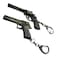 Zinc Alloy Metal Game Gun Keychain Holder (set of 2)