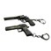 Zinc Alloy Metal Game Gun Keychain Holder (set of 2)