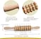 Handheld Wooden Massager Roller, Wooden Therapy Roller Stick, Perfect for Cellulite, Fascia, and Muscle Relaxation