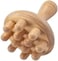 Full-Body Wooden Acupressure Massager with 12 Relaxation Heads, Natural Mushroom Shape Body Massager for Shoulder to Toe Comfort.