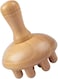 Full-Body Wooden Acupressure Massager with 12 Relaxation Heads, Natural Mushroom Shape Body Massager for Shoulder to Toe Comfort.