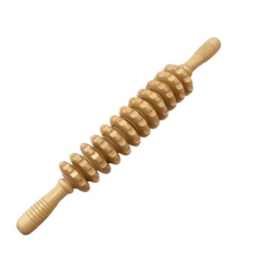 Wooden Massager Handheld Roller Trigger Point Massager Stick for Fascia, Cellulite, Muscle & Abdomen, Body Therapy Massager, Muscle Belly Relief Tool