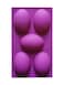 5-Cavity Oval Silicone Soap Mold – Glossy Dome Design for Homemade Lotion and Soap Bars