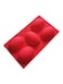 Red Silicone Oval Shape Mould Tray – Non-Stick 5 Cavity Design for Muffins, Chocolates & Cupcakes & Soap Crafting
