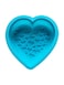 Blue Heart-Shaped Chocolate and Pastry Mould for Baking Pancakes, Muffins, and Desserts, Creative Pancake Art Moulds, Heart shaped Silicone Chocolate Candy Molds